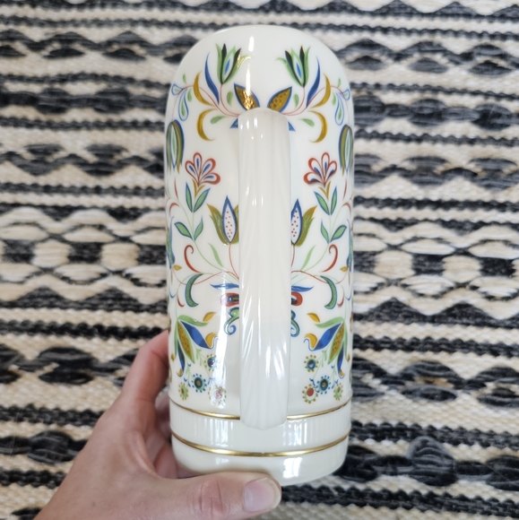 Vintage Lenox Nantucket Candle Holder Floral Print - Picture 3 of 7